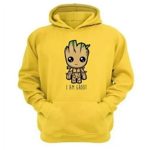 Genérico - Polerón Canguro Groot Amarillo Talla Xl Unisex
