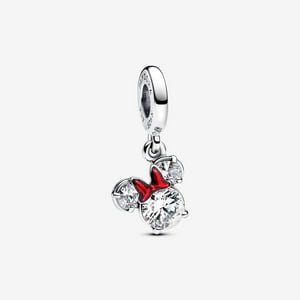 Dije Pandora Disney Minnie Mouse Silhouette Plata Esterlina Rojo