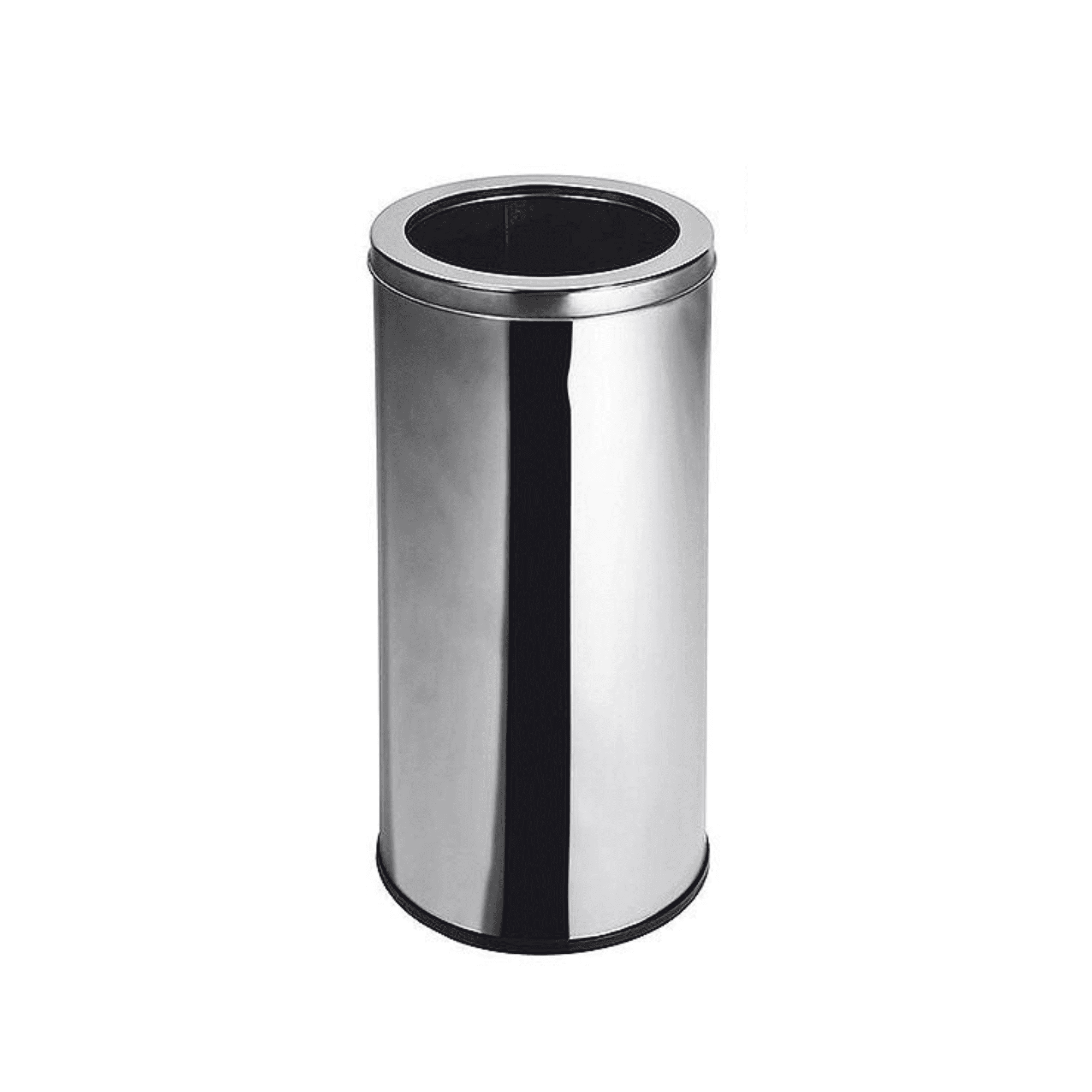 Industrial Partner - Basurero Acero Inoxidable Tapa Embudo 60 Litros