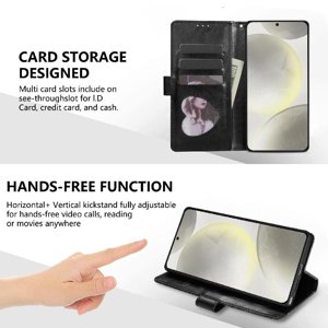 Funda Para Foxdock Elegante Funda Samsung Galaxy S25 Glitter Con Cremallera-Ideal Para El Uso Diario