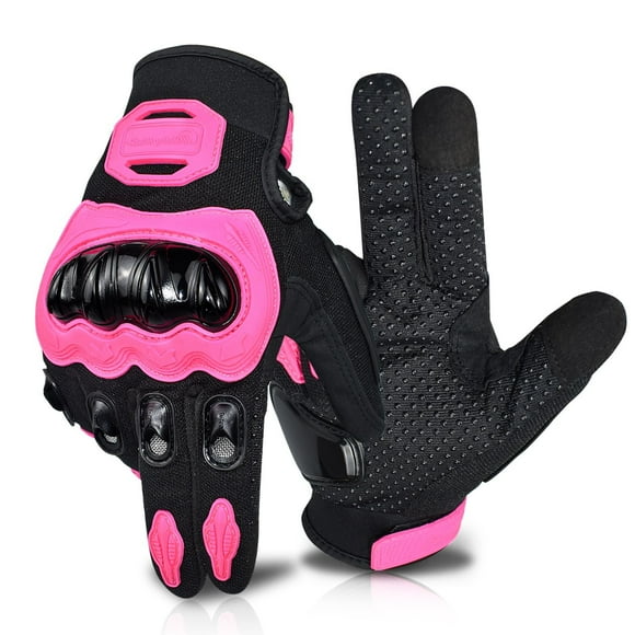 Guantes Dedo Completo Rosa para Mujer con Pantalla Táctil – Verano, Motocross, Ciclismo y Deportes al Aire Libre - L