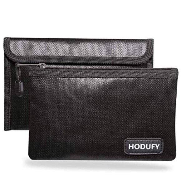 Bolsa Ignífuga Hodufy 13x20 cm para Dinero, Efectivo y Documentos