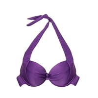 Samia - Bikini Estilo Sostén Con Relleno Color Morado Xxl