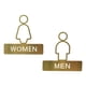 thumbnail image 3 of Letrero De Ba?o Decorativo Para Hombre Y Mujer, Tablero De Se?alización De Metal Para Pared De Ba?o, Restaurante, 1 Par, 3 of 5