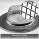 thumbnail image 2 of 2 piezas de colador para fregadero de cocina de acero inoxidable, color plata, con borde ancho de 4., 2 of 7