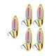 thumbnail image 3 of 5 Piezas Cucharas De Pesca Señuelos Metal Vertical Bass Cebos Y Señuelos Agua Dulce Oro 35g, 3 of 5