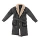 thumbnail image 5 of 1:12 Gabardina Informal Para Hombres Y Mujeres Soldados Figuras Vestir Muñeca Modelo Negro, 5 of 5