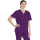 thumbnail image 5 of Berenjena Scrub Top Dickies unisex con cuello en V, talla grande, 5 of 7