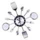 thumbnail image 3 of Cubiertos Creativos, Cocina, Cuchara, Tenedor, Reloj De Pared Para Decoración De Sala De Estar Y Dormitorio, 3 of 3