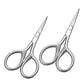 thumbnail image 1 of Tijeras pequeñas de acero inoxidable para el cuidado facial de hombres: recorta bigote, cejas, pestañas, nariz, orejas y barba. 3,5 pulgadas (paquete de 2)., 1 of 6