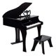 thumbnail image 1 of Set de juguetes musicales Piano Hape Classic Grand Black de 30 teclas para niños, 1 of 6