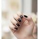 thumbnail image 4 of Uñas Press-on Adhesivas Largo Medio Redondeada 24pcs Postizas Reutilizable Negro, 4 of 6