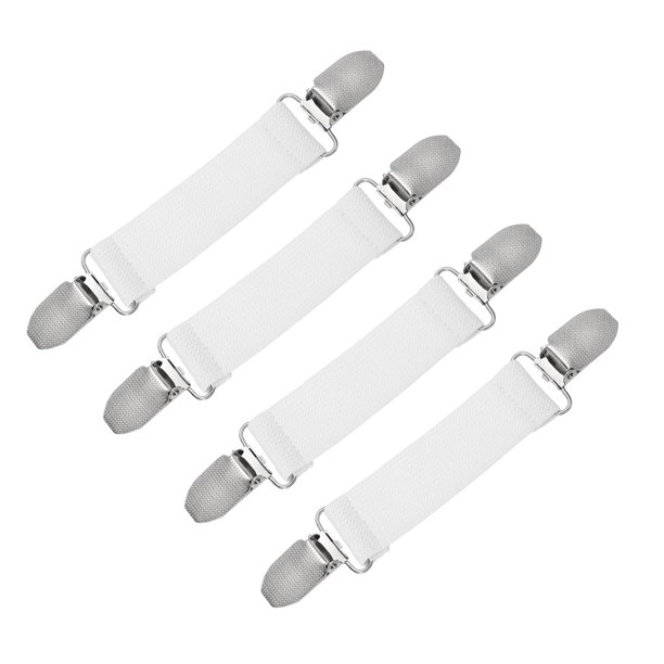4 Piezas Clips de Ajuste Clips de Mitón Ajustables Clip de Cuello de Chal Cárdigan para Suéteres Vestido Blanco