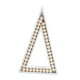 thumbnail image 1 of Decoración Triangular Estética Artesanía De Madera Para Estante Oficina Comedor 22x13x2cm, 1 of 3