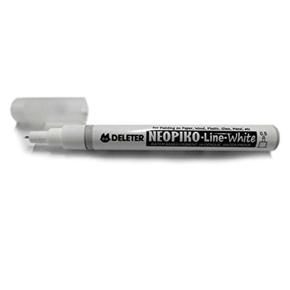 Pluma de línea Deleter Neopiko Line 0,5 mm Blanco