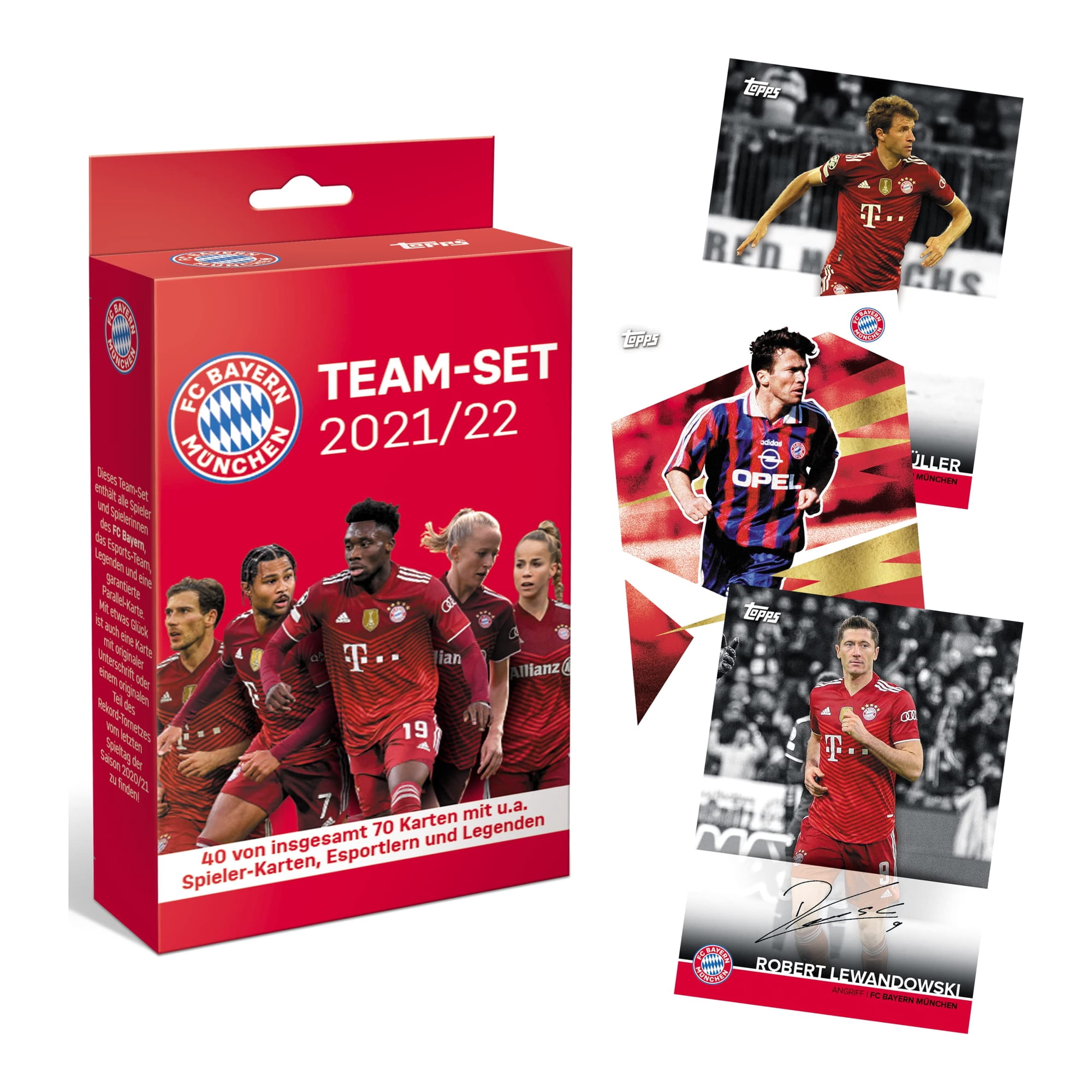 Set De Tarjetas De Fútbol Topps Del Fc Bayern Munich 2021/22