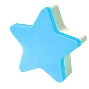 Citohome - Lámpara Nocturna En Color Azul Infantil En Forma De Estrella - Luz Led Espanta Cuco