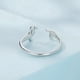 thumbnail image 2 of Anillo perro salchicha dachshund ajustable plata 925, 2 of 4