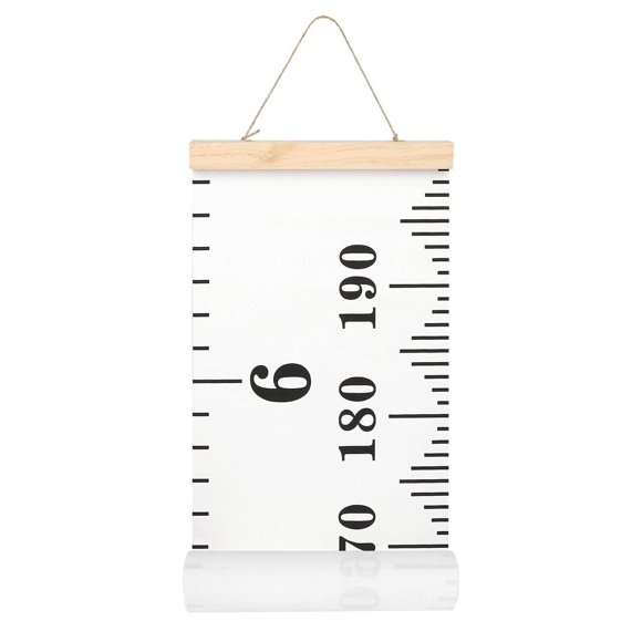 MIBOTE Growth Height Chart for Kids, Removable 79 x 7.9, Black