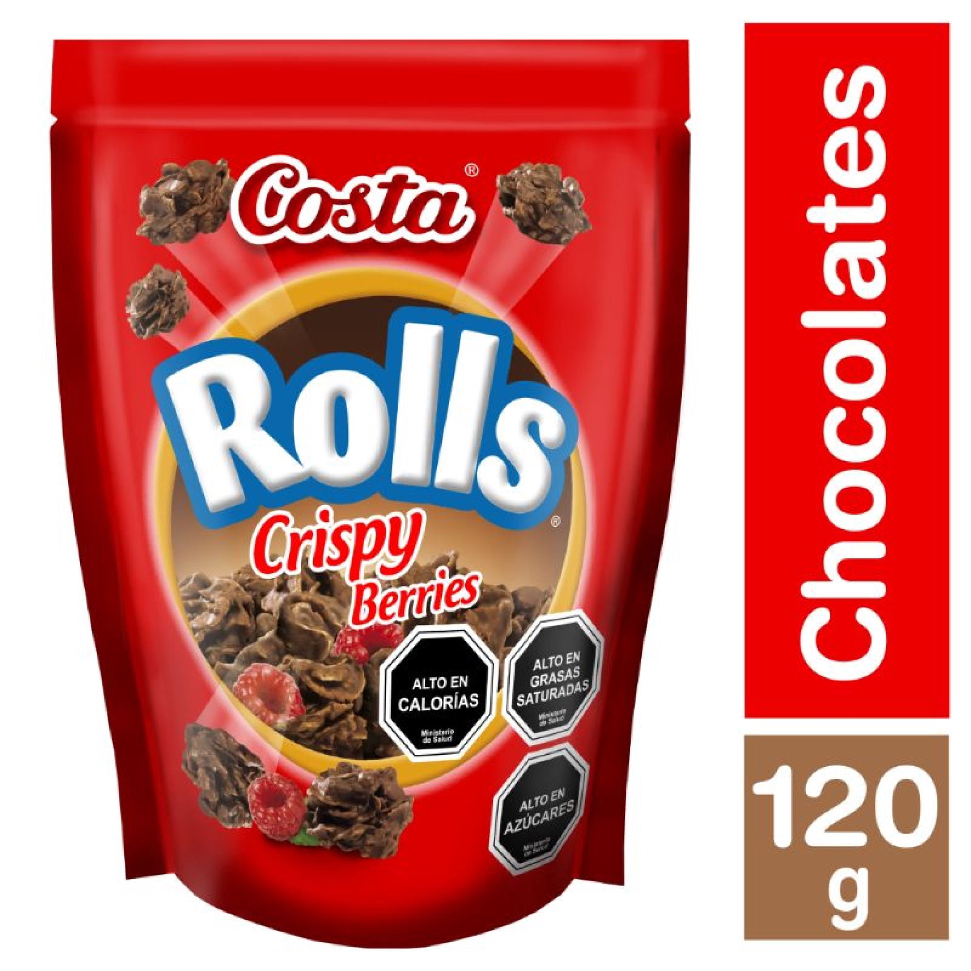 Chocolate Rolls Crispy Berries 120 g Costa