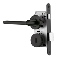 Poli - Cerradura Embutida Milano B40 Dormitorio Negro