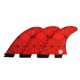 thumbnail image 1 of Aletas de surf TOPWAYS G5/G7 rojo, fibra de vidrio, tipo thruster, 1 of 5