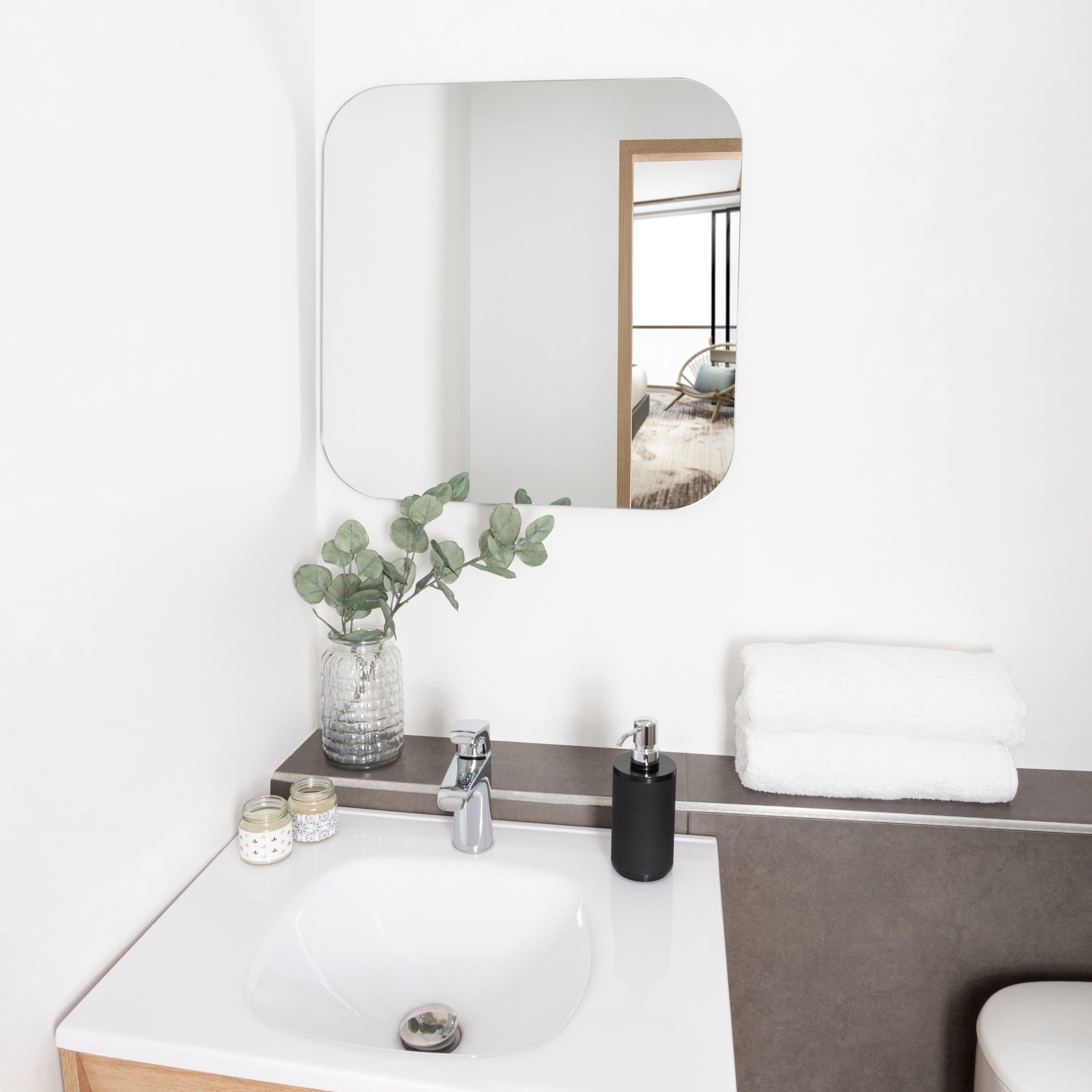 Tuhome - Espejo Lia Cuadrado 60x60x1,9 Cm