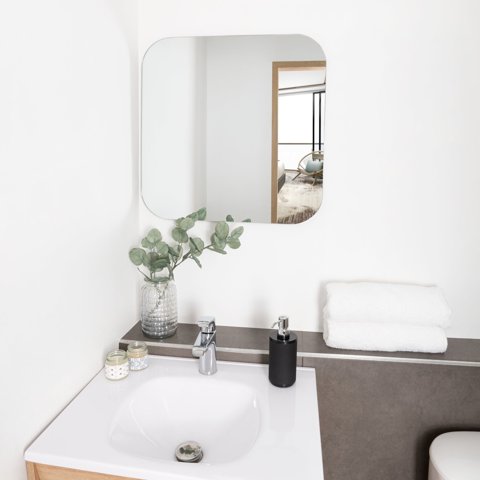 Tuhome - Espejo Lia Cuadrado 60X60X1,9 Cm