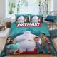 thumbnail image 2 of Baymax Big Hero Conjunto de sábanas temático, trío de piezas, cómodo y amigable con la piel, diseño único, regalo de decoración para el hogar para familiares, amigos y fans,135cm *200cm, 2 of 6