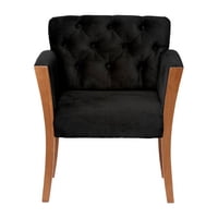 Latam Home - Sitial Kiel Tela Velvet Negro