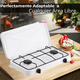 thumbnail image 2 of Cocina Encimera a Gas Licuado 2 Platos Cocinilla Blanco, 2 of 6