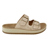 Sandalia New Walk Doble Hebilla Dorada