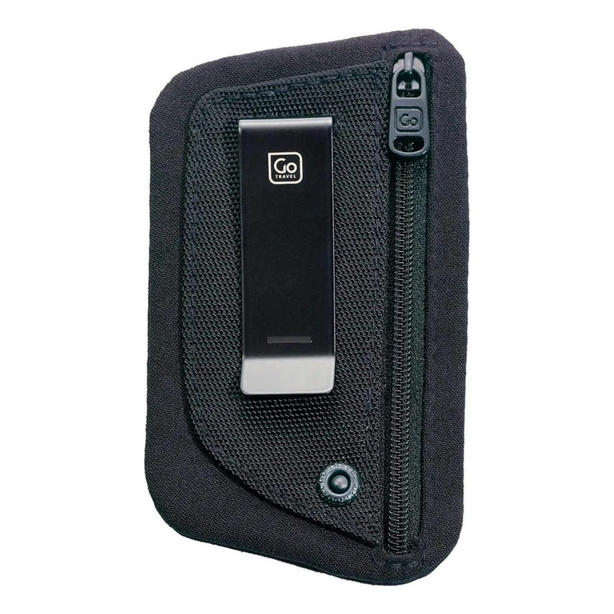 Go Travel - Billetera Rfid Clip Seguro Negro