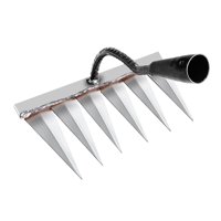 Magideal - Rastrillo De Deshierbe De Jardín Rastrillo De Mano De Jardín Rastrillo De Cultivador Agrícola Rastrillo De Agarre Rastrillo De Eliminación De Deshierb 6 Dientes