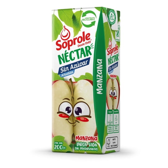 Néctar Sabor Manzana Caja 200 ml Soprole