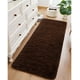 thumbnail image 3 of Alfombra peluda pasillera liviana 70x150 ultra suave CAFÉ, 3 of 3