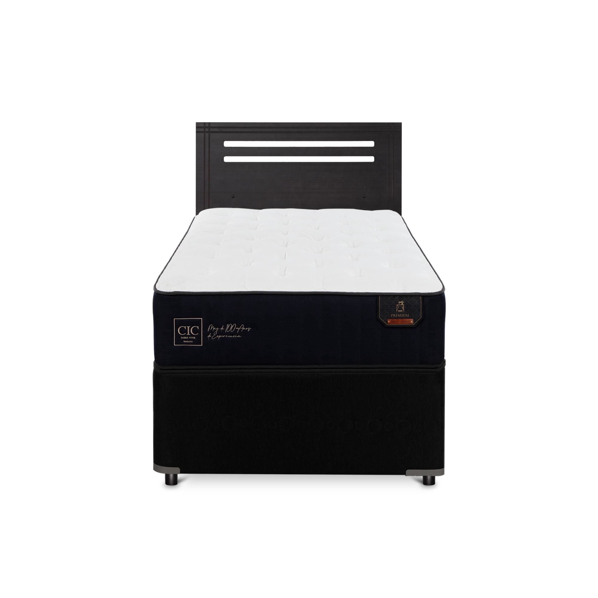 Diván Premium Black 1.5 Plaza Base Normal