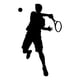 thumbnail image 1 of Decomural Tennis Player Tennis WS-16219, 1 of 2