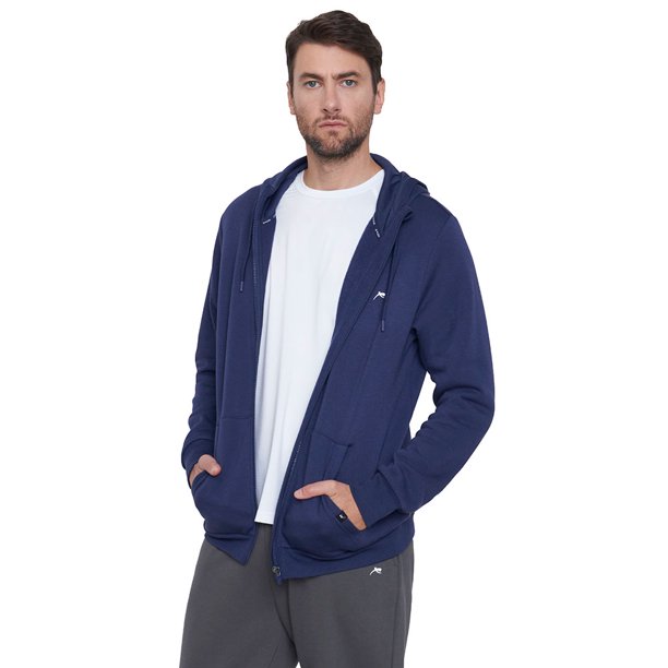 Polerón Hombre Deportivo Full Zipper Navy Corona