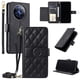 thumbnail image 1 of Funda tipo billetera FOXDOCK para Realme 12 Pro Plus 5G – Tapa abatible con correa para mujer, 1 of 5