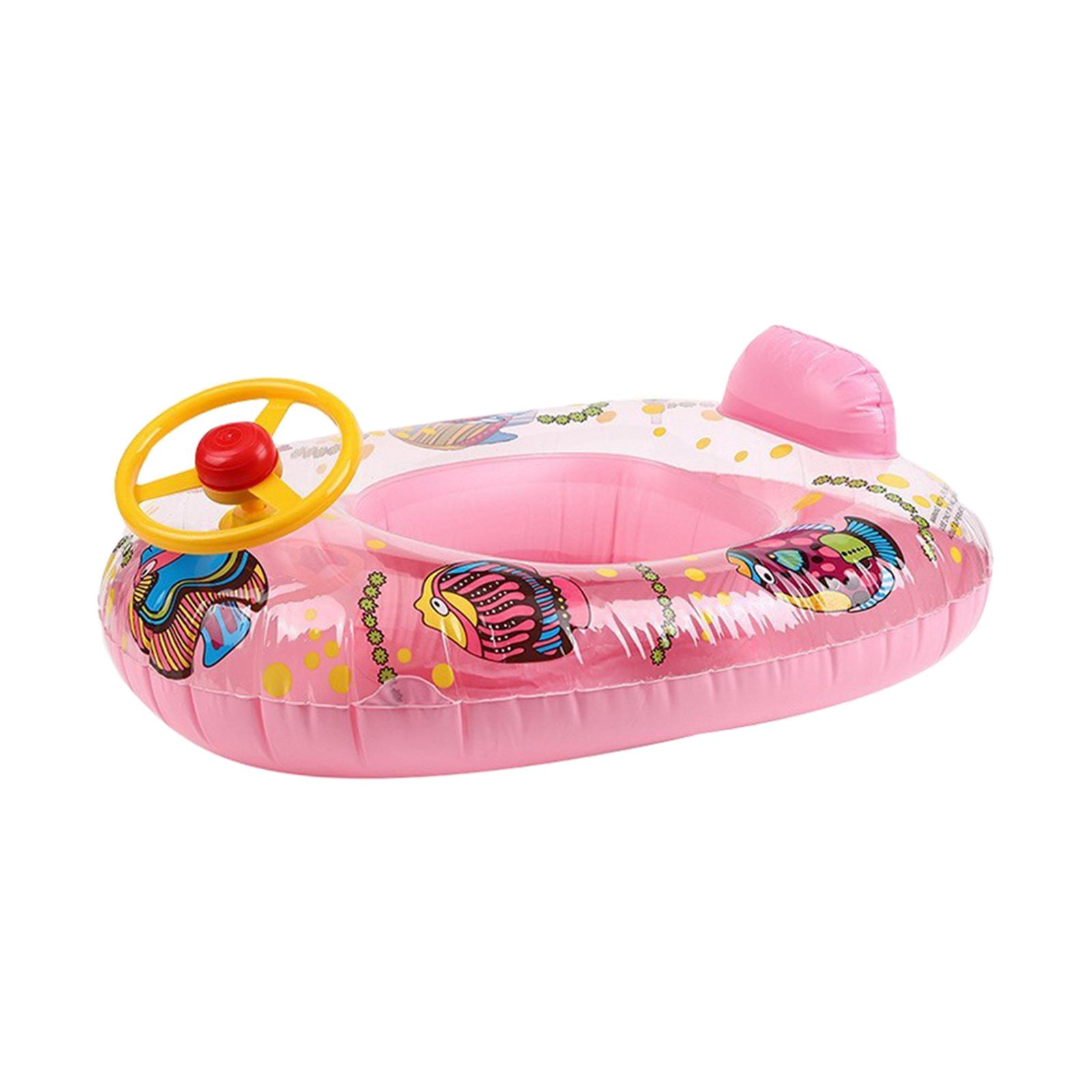 Magideal - Piscina Inflable Para Niños Flotadores Asiento Tubo De Natación Niños Pequeños Bebé Natación Flotador Rosa