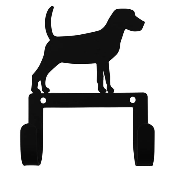 Gancho de pared para correa y collar de perro Beagle de hierro forjado Village Wrought Iron