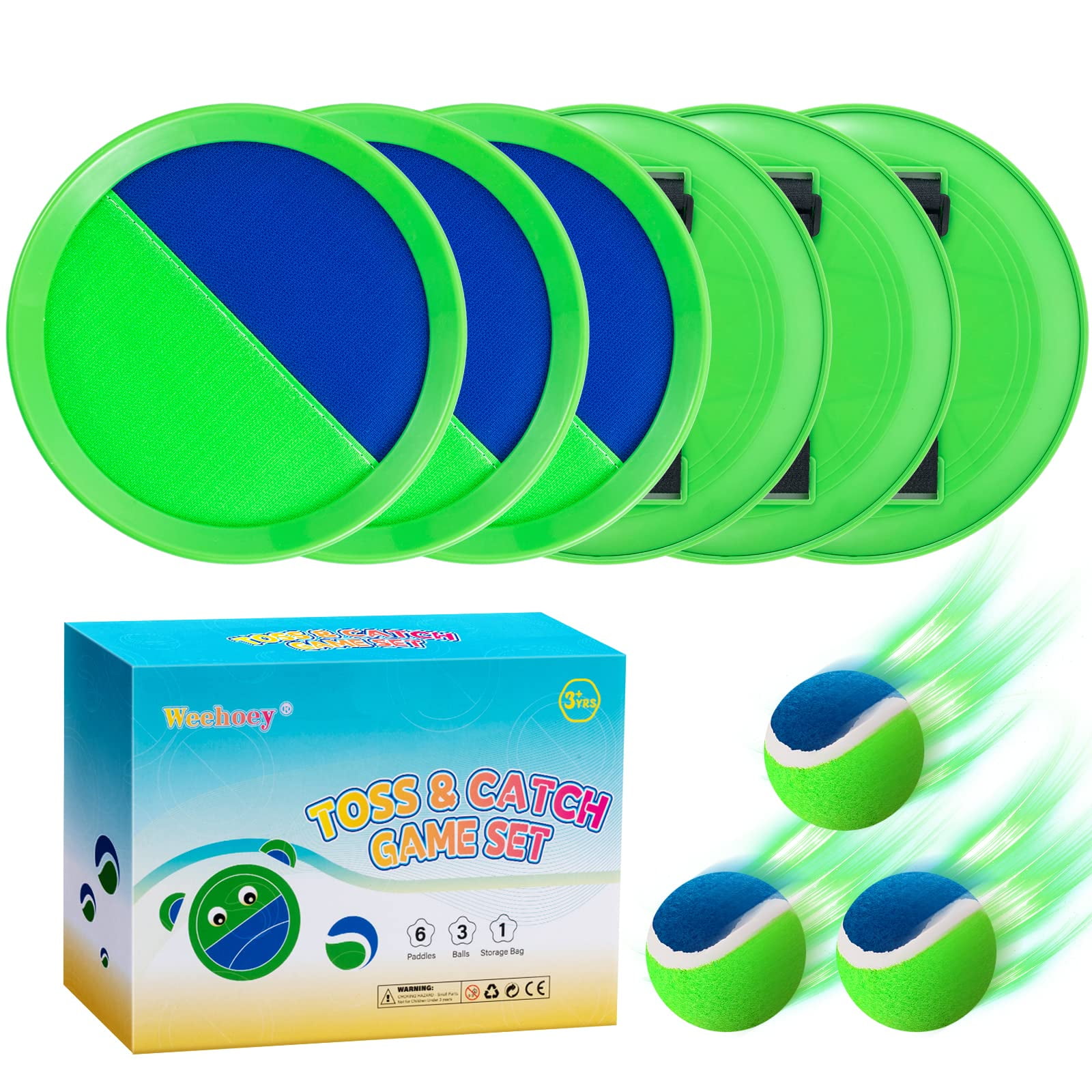 Set De Juegos Al Aire Libre Weehoey Toss And Catch Ball Para Niños De 3 A 8 Años