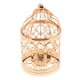 thumbnail image 5 of Portavelas De Luz De Té Con Forma De Jaula De Pájaros De Metal Galvanizado A-Rose Gold, 5 of 5