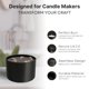 thumbnail image 3 of Latas para velas True Candle, paquete de 24, 8 oz, negro mate, 3 of 6