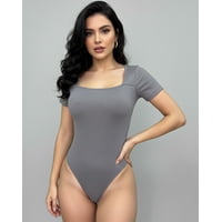 Flix Spa - Body Fitness Mujer Ajuste Moldeador Escote Cuadrado