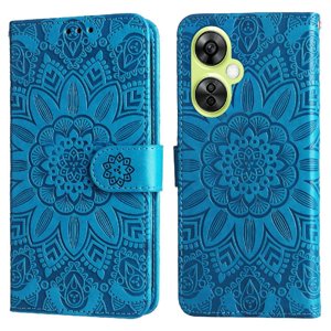 Funda Tipo Cartera Foxdock Para Oneplus Nord N30 , Diseño Girasol En Relieve, Cuero Pu, Cierre Magnético, Soporte Y Tarjetero