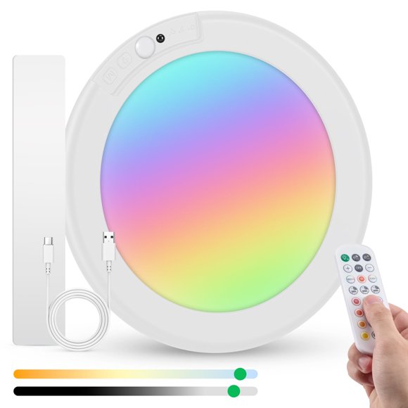 Luz de Ducha de Techo Bojim RGB Recargable Impermeable 19 cm