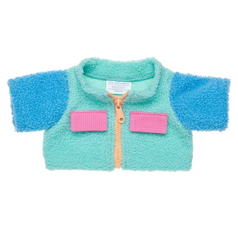 Build A Bear - Chaqueta Sherpa Celeste Build-A-Bear