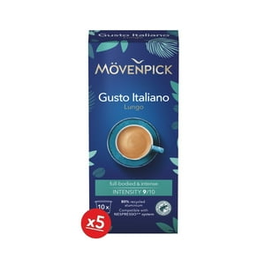 Movenpick - 50 Cápsulas Café Gusto Italiano Lungo Nespresso